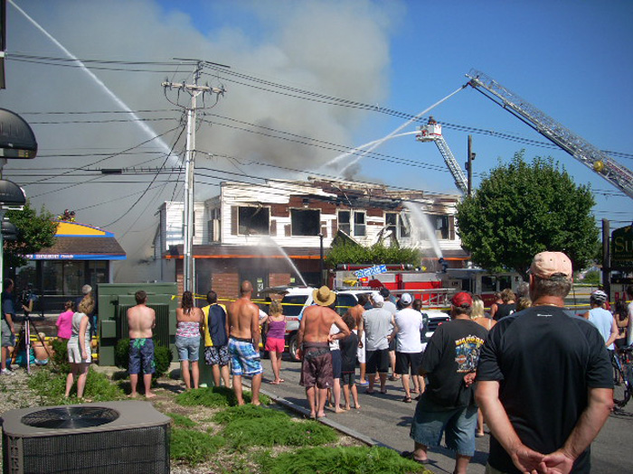 Contributed photo of fire scene by Bruce Fleming of Old Orchard Beach.