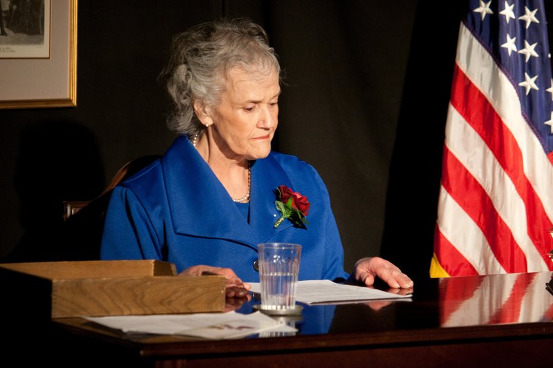 Sally Jones portrays Margaret Chase Smith in "Mrs. Smith Goes to Washington."