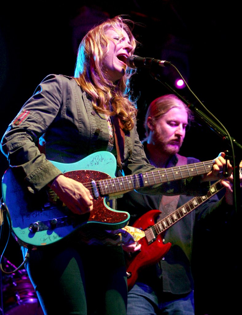 Susan Tedeschi and Derek Trucks of the Tedeschi Trucks Band perform Friday night at the Ocean Gateway Terminal in Portland.