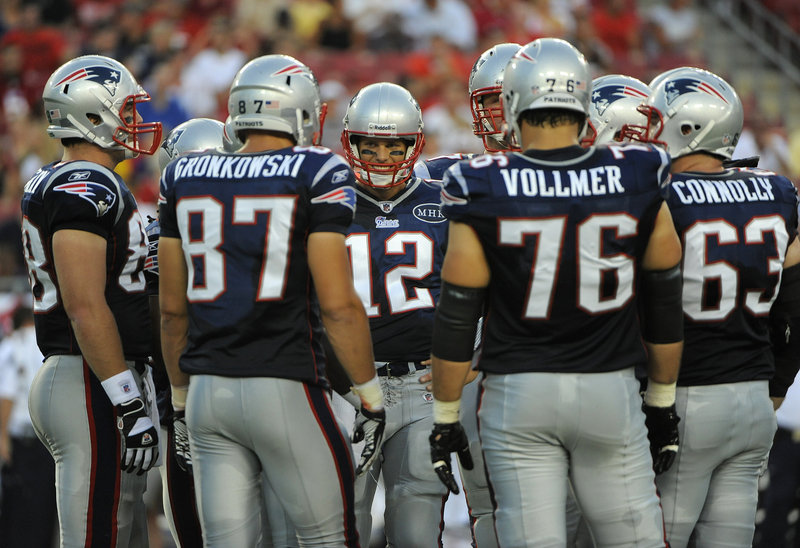 Tom Brady and his offensive line will be tested by a much-improved Detroit Lions defense, featuring second-year star Ndamukong Suh, in tonight’s game.