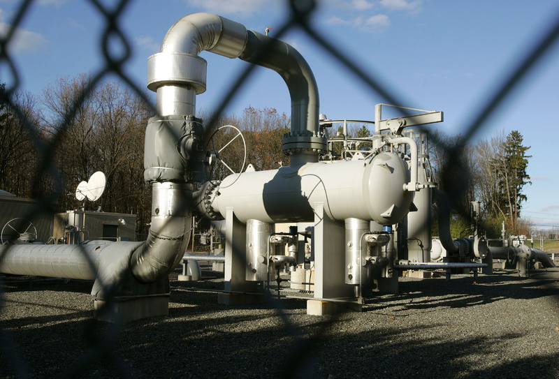 Natural gas pipes rise above ground level where the Maritimes & Northeast Pipeline connects to the North American pipeline grid, in Dracut, Mass. Maritimes & Northeast brings natural gas to New England from offshore Nova Scotia, Canada. Gov. Paul LePage's office of energy is on the right track by encouraging the expansion of natural gas in Maine.