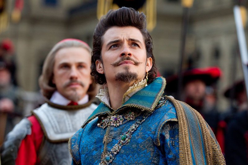 Orlando Bloom, foreground, and Christoph Waltz.