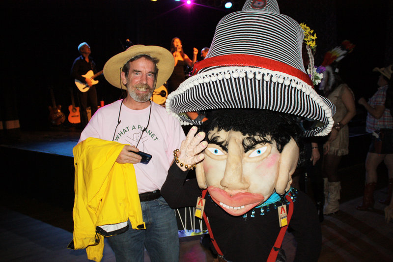 Terry Luce, dressed as a humanitarian, and People’s Choice award winner Deborah Lovely, dressed as a Little Dancing Man.