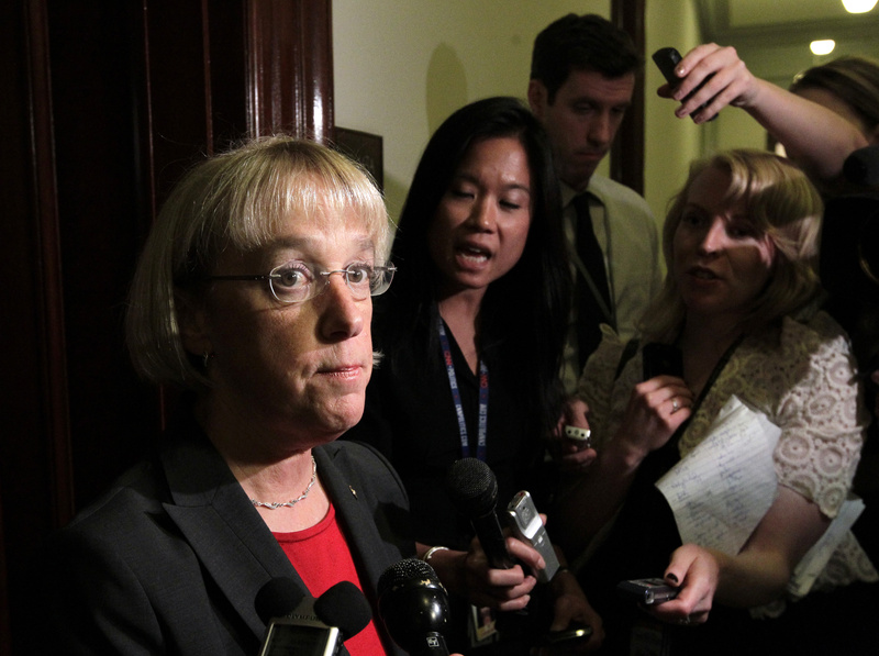Debt supercommittee co-chair Sen. Patty Murray, D-Wash., speaks outside her office in Washington as the work of the debt reduction panel ends in failure Monday. In a joint statement, the co-chairs said, "We remain hopeful that Congress can build on this committee's work ..." So much for leadership.