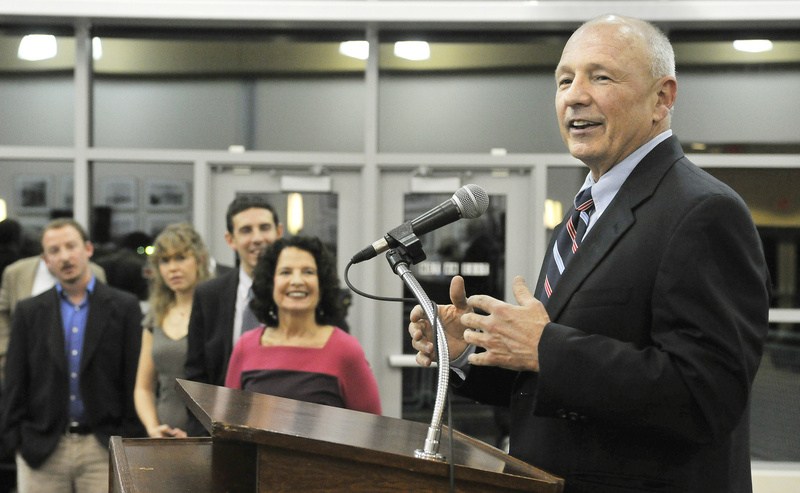 Portland Mayor Michael Brennan was at the top of his game Monday when he spoke to a packed room at the Ocean Gateway terminal.