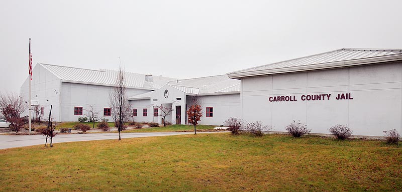 Gregory Rec/Staff Photographer: Exterior shots of the Carroll County Jail in Ossipee, N.H. where David Hobson escaped last Thursday, resulting in a five-day manhunt for him in Maine. Hobson was arrested last night at a supermarket in Rochester, N.H. Jail photographed on Wednesday, December 7, 2011.