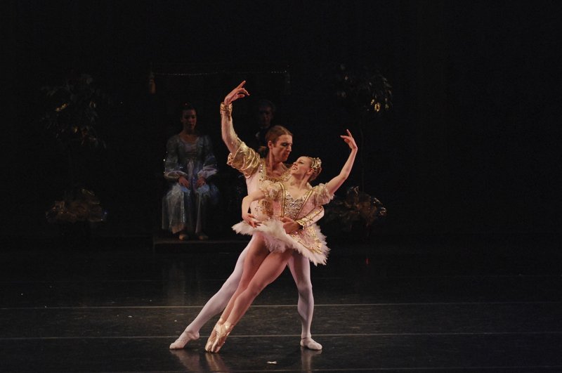 Jay Ryan Caroll and Megan Buckley dance in a previous season’s “Victorian Nutcracker.” This year, Portland Ballet presents its production at 2 and 7:30 p.m. Friday. Historical figures and locales figure in the telling.