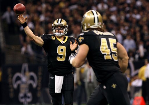 Saints quarterback Drew Brees