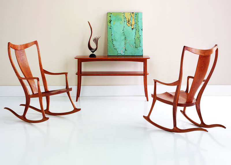 Thos. Moser’s Pasadena rocker has a fluid, sculptural appeal.