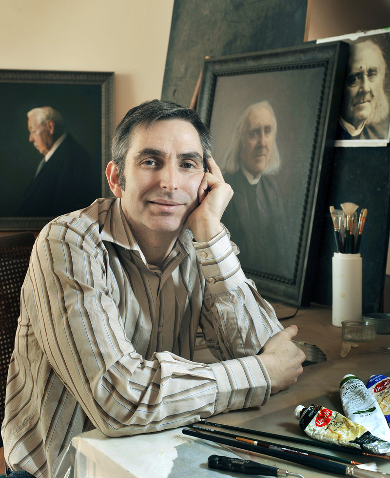 Paul Wyse in his Cape Elizabeth studio.