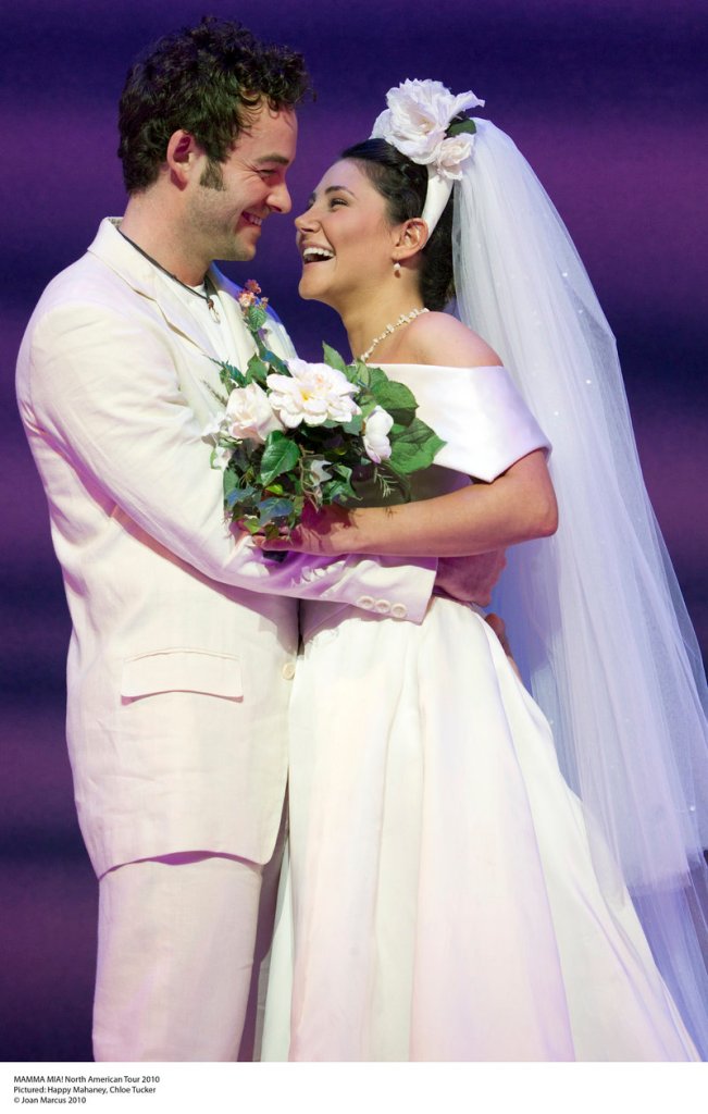 Happy Mahaney and Chloe Tucker in the 2010 national tour of “Mamma Mia!”