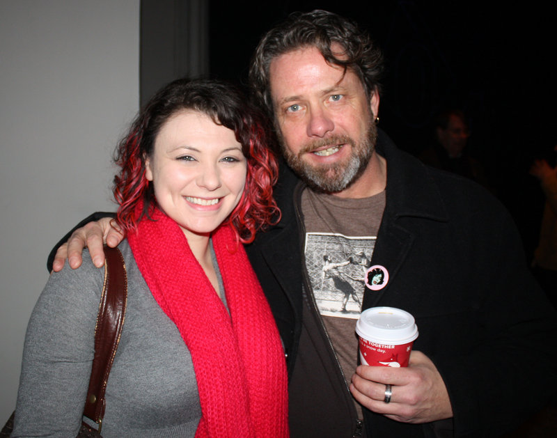 Jess Lipton of the Portland Arts & Cultural Alliance and Creative Portland and Michael Leonard of Kahbang Music Festival.