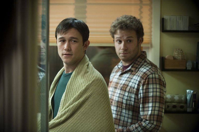 Joseph Gordon-Levitt, left, and Seth Rogen in “50/50.”