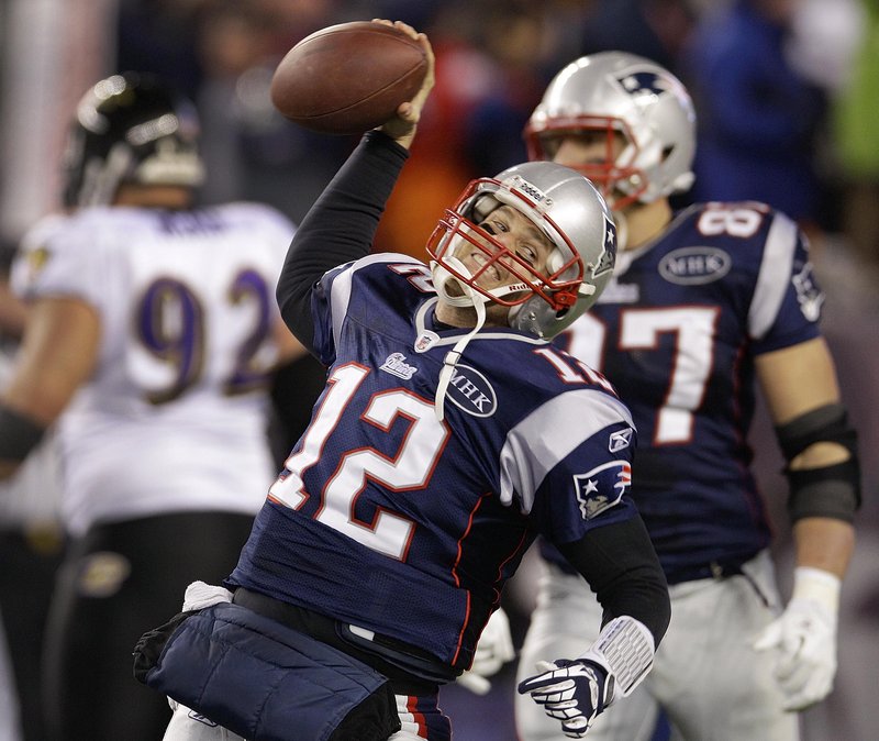 Tom Brady did not throw a TD pass Sunday, but he did score the winning touchdown on a 1-yard dive with 11:29 left in the fourth quarter and then spiked the ball as the Pats advanced to another Super Bowl.