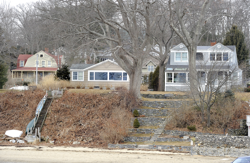 The Traynors’ waterfront lot, which measures less than a third of an acre, has an assessed value of $743,000 – nine times higher than average lots elsewhere in town.