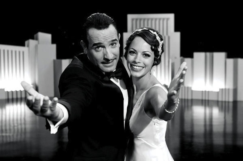 Jean Dujardin and Berenice Bejo in a scene from "The Artist."