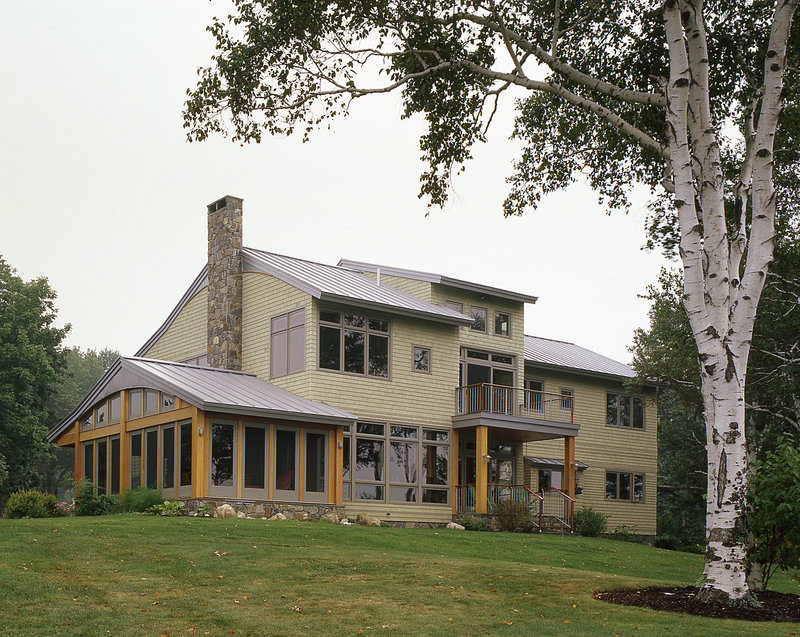 The exterior of Jim and Lynn Shaffer’s “Wave House.” Lynn Shaffer is an architect and designed the home.