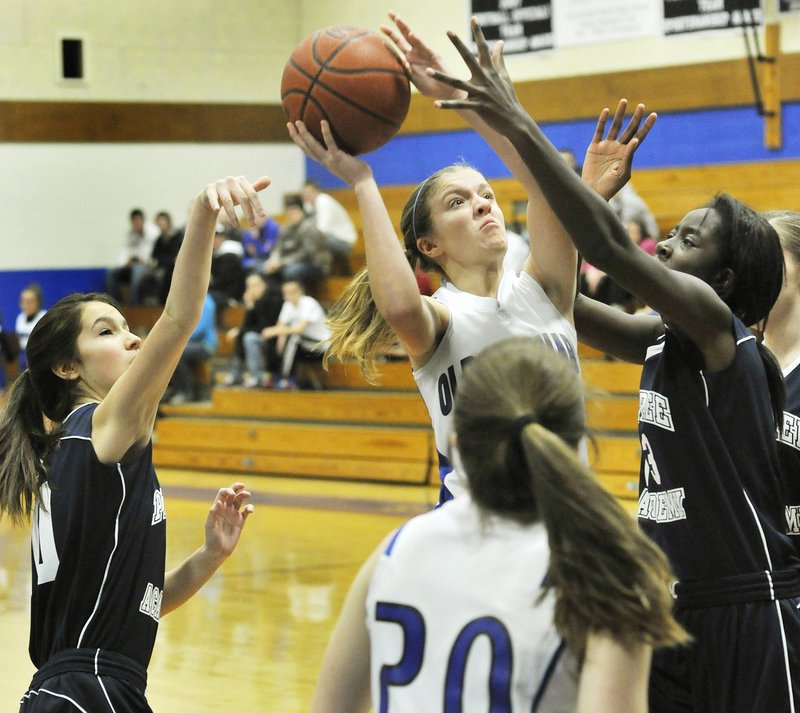 Anna Foss, a junior forward, is one of the few experienced players on an Old Orchard Beach team that has only one senior. The fifth-seeded Seagulls are at home tonight for a Western Class C prelim against Monmouth Academy.
