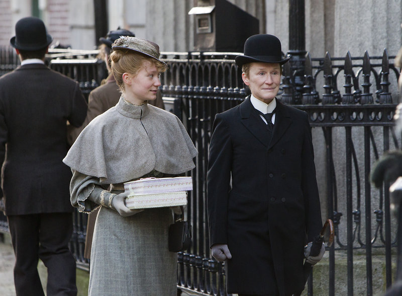 Glenn Close with Mia Wasikowska in “Albert Nobbs.”