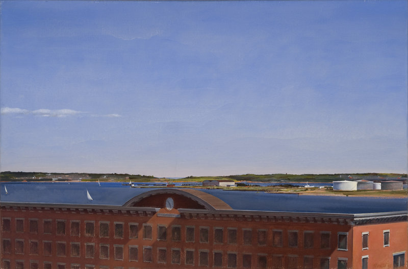 Joseph Nicoletti's "The Thomas Block," oil on canvas.