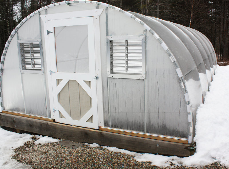 David Tidwell built the greenhouse for Marlene. It grew into a company called Eden House, which is creating greenhouses for Maine gardeners.