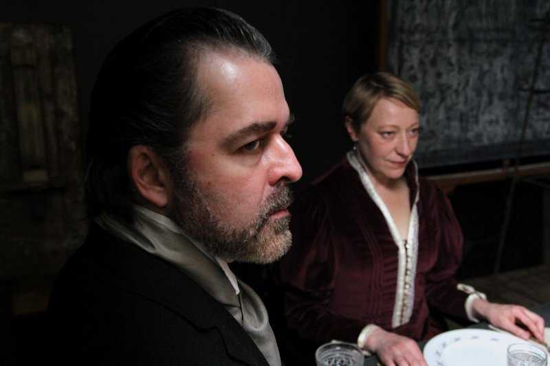 James Hoban (Pastor Manders) and Karen Ball (Helen Alving) in “Ghosts.”