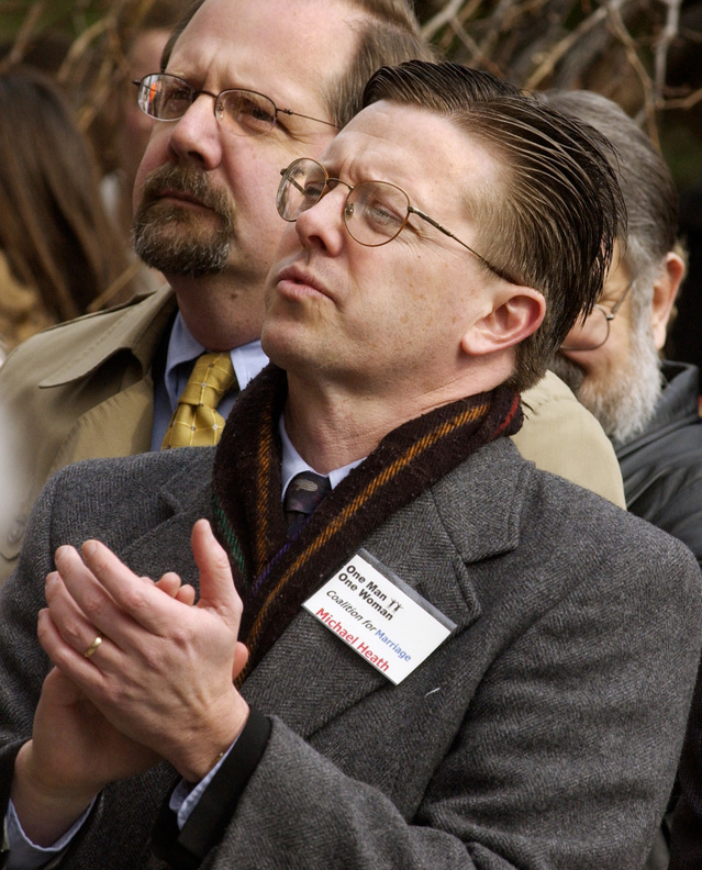 Michael Heath, a letter writer says, made several statements that bring questions to mind about same-sex marriage.