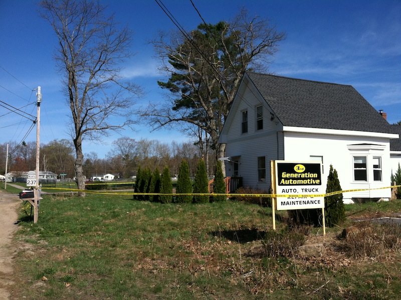 363 Sebago Lake Road, the scene of a suspicious fire in Gorham.