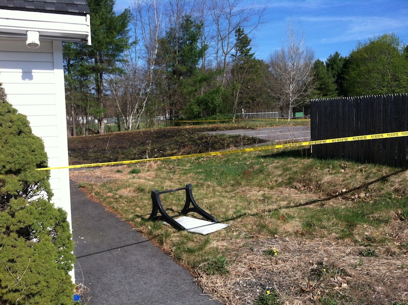 363 Sebago Lake Road, the scene of a suspicious fire in Gorham.