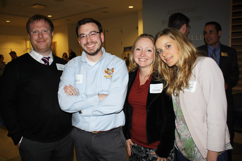 PROPEL board members Dan Dilorenzo of CIEE, Luke Livingston of Baxter Brewing Company, Sasha Salzberg of Bild Architecture and Jenna Martellucci of L.L. Bean.