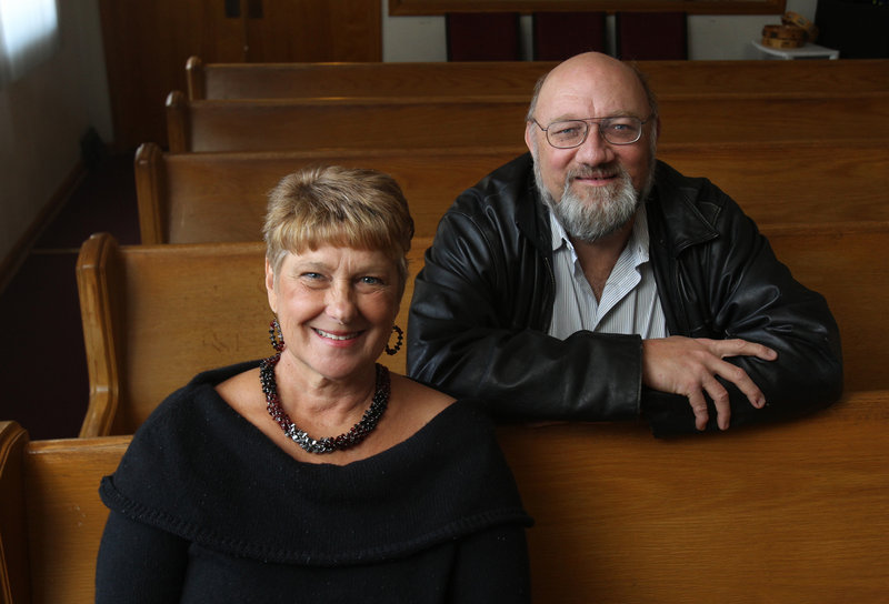 Linda Davis, left, executive director of Loved Ones of Prisoners in Akron, Ohio, and her husband Ed Davis host monthly hour-long support meetings for family members of those incarcerated.