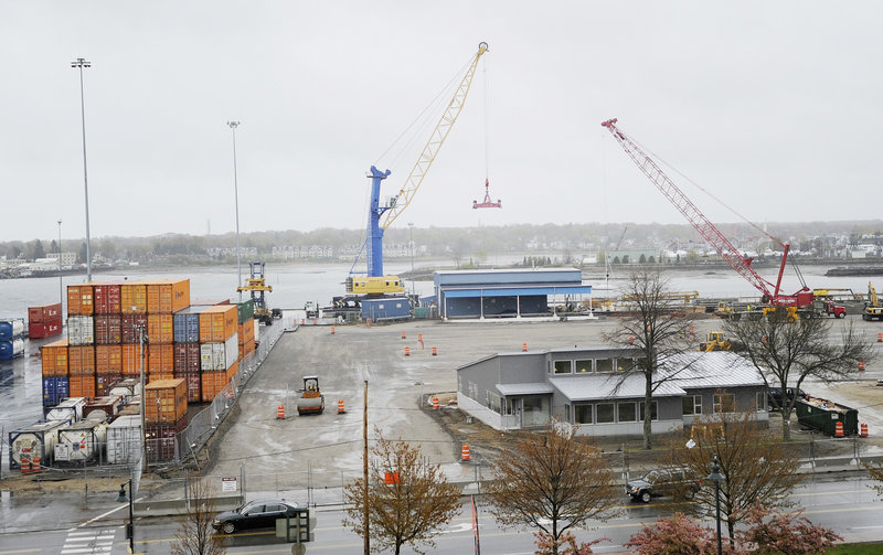 Containers at the International Marine Terminal in Portland.