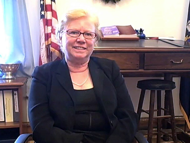 Joyce Wheeler, Superior Court Justice, talks about her experience with inequality in sports before Title IX was implemented. Photo by Glenn Jordan/Staff Writer