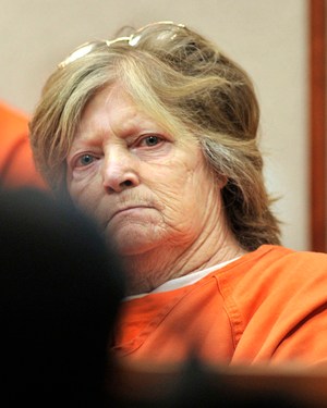 Carol Field, of Standish, appears in Cumberland County Court to face charges of arson in this Jan. 11, 2012, photo.