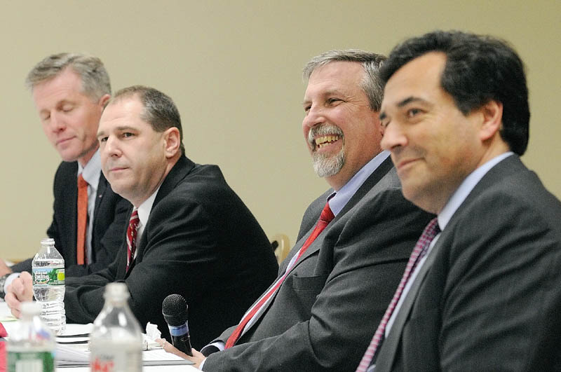 Republican candidates for U.S. Senate are, from left, Charlie Summers, Scott D'Amboise, William Schneider and Rick Bennett.