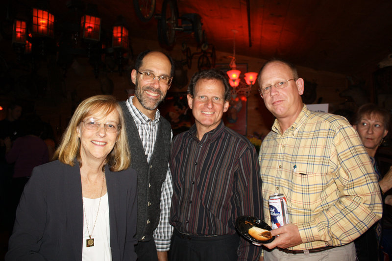 Allison Kuller, board member Jeff Kuller, past board president Jack Manheimer, and board member George Kiesewetter.