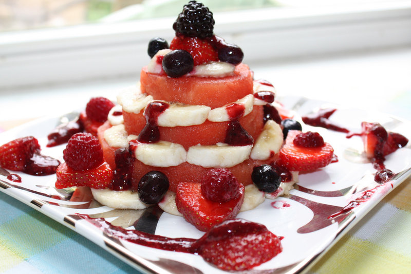 Watermelon cake.