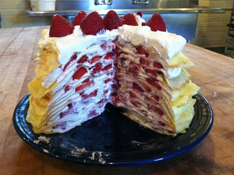 Erin Lynch’s strawberry crepe cake.