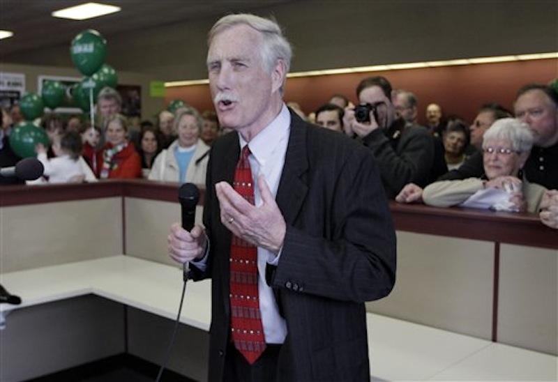 Independent U.S. Senate candidate Angus King