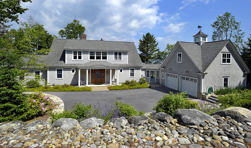 The exterior of the Caulfield home in Harpswell