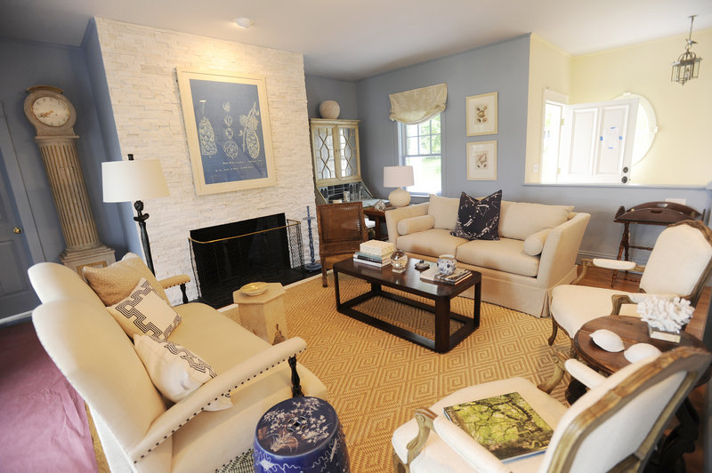 The home’s living area, designed by Gerald Pomeroy.