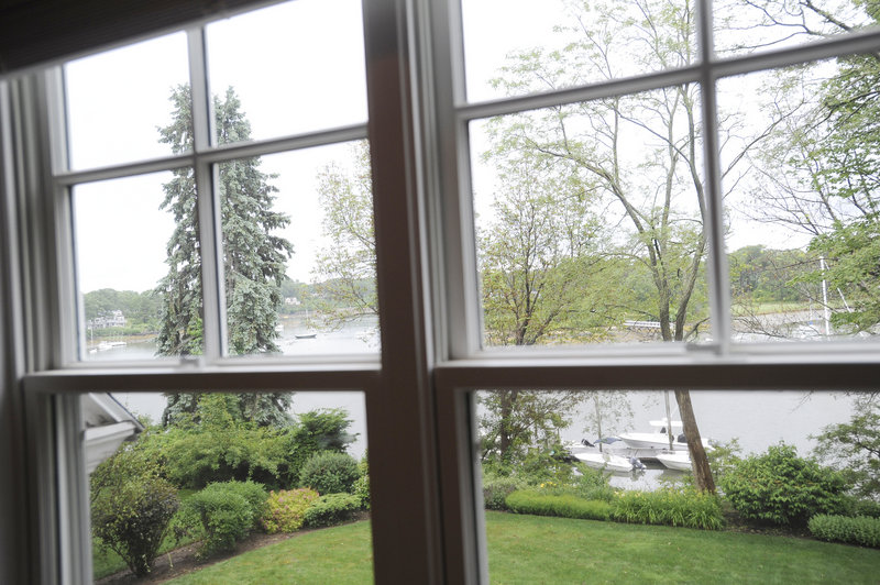 Many of the rooms in the Harmon House boast views of the York River.