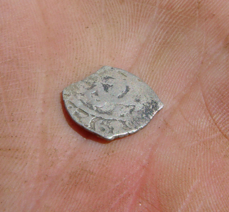 A close-up of the coin unearthed at the Old Fields Archaeological Field School in South Berwick.