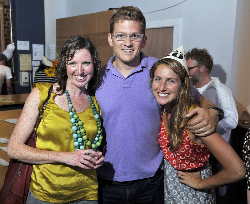 Meghan Carey, Noah DeLorme and board member Chelsea DeLorme.