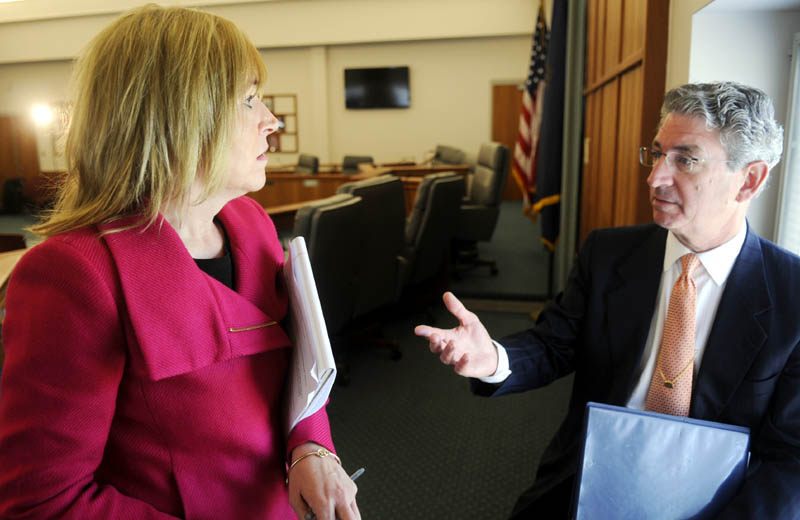 Augusta Mayor William Stokes tells C-SPAN producer Debbie Lamb about places to eat Monday while the network visits Augusta this week. C-SPAN producers are in the capital area this week visiting various historic and literary sites and interviewing local historians, authors and state officials, with the resulting productions to be broadcast on two cable TV channels next month.