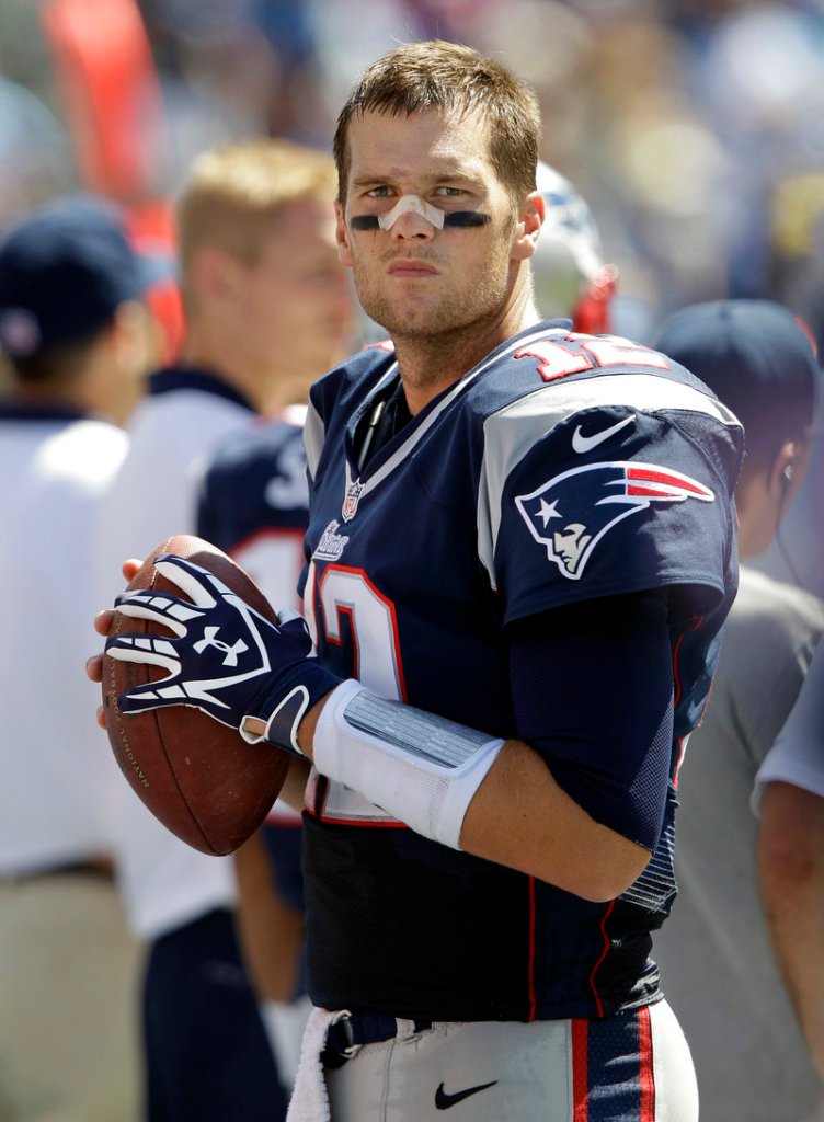 Tom Brady wears a bandage on his nose after his face was bloodied on a second-quarter sack Sunday in the Pats’ 34-13 win at Tennessee. Is it broken? “I don’t know,” said Brady. Guess there were no doctors available.