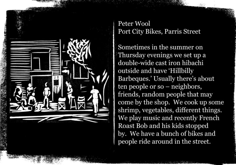 Portland artist Daniel Minter worked with residents to create Bayside Art Cards, depicting community personalities. Minter created the images, and residents collected the stories to go with them. Bayside will celebrate its heritage Sept. 29 as part of The Meeting Place program.