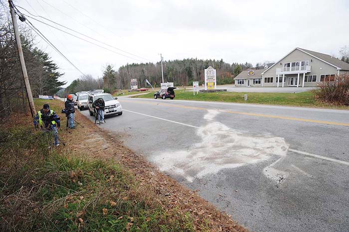 The Pachard's Hill area where the fatal collision occurred around 7 a.m. Monday.