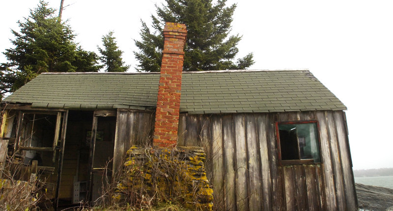 This cabin in Phippsburg took on water during Superstorm Sandy, as it would have during a storm when John Marin painted there almost a century ago.