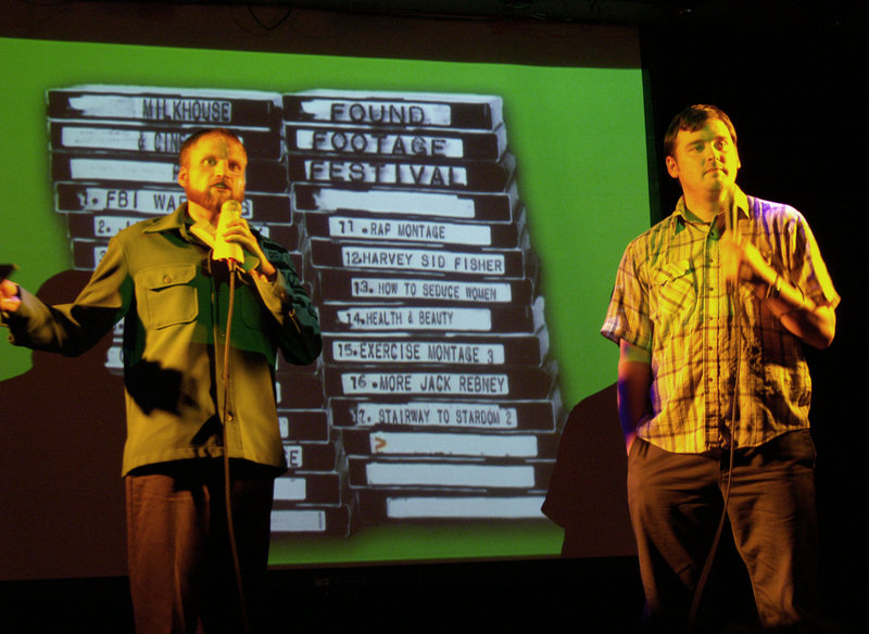 Nick Prueher, left, and Joe Pickett “are as much a part of the event as the films are,” says Space Gallery’s Jon Courtney.